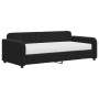 Sofá cama con colchón terciopelo negro 90x190 cm de vidaXL, Camas y somieres - Ref: Foro24-3196920, Precio: 312,29 €, Descuen...