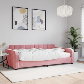 Sofá cama con colchón terciopelo rosa 100x200 cm de vidaXL, Camas y somieres - Ref: Foro24-3196915, Precio: 346,50 €, Descuen...