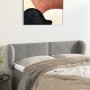 Cabecero de terciopelo gris claro 147x23x78/88 cm de vidaXL, Cabeceros y pies de cama - Ref: Foro24-3117052, Precio: 60,58 €,...