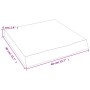 Encimera de baño madera maciza sin tratar 40x40x(2-6) cm de vidaXL, Encimeras - Ref: Foro24-3155998, Precio: 40,06 €, Descuen...