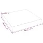 Unbehandelte Badezimmerarbeitsplatte aus Massivholz, 40 x 40 x (2–6) cm von vidaXL, Arbeitsplatten - Ref: Foro24-3155998, Pre...