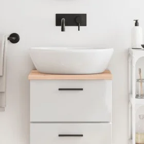 Encimera de baño madera maciza sin tratar 40x40x2 cm by vidaXL, Countertops - Ref: Foro24-3155996, Price: 25,41 €, Discount: %
