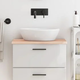 Untreated solid wood bathroom countertop 60x40x2 cm by vidaXL, Countertops - Ref: Foro24-3156008, Price: 33,48 €, Discount: %