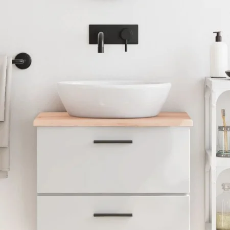 Untreated solid wood bathroom countertop 60x40x2 cm by vidaXL, Countertops - Ref: Foro24-3156008, Price: 33,48 €, Discount: %