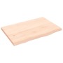Encimera de baño madera maciza sin tratar 60x40x2 cm de vidaXL, Encimeras - Ref: Foro24-3156008, Precio: 36,07 €, Descuento: %
