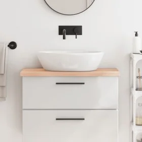 Untreated solid wood bathroom countertop 80x30x(2-4) cm by vidaXL, Countertops - Ref: Foro24-3156018, Price: 46,28 €, Discoun...