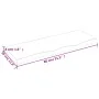 Unbehandelte Badezimmerarbeitsplatte aus Massivholz, 80 x 30 x (2–4) cm von vidaXL, Arbeitsplatten - Ref: Foro24-3156018, Pre...