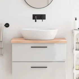 Encimera de baño madera maciza sin tratar 80x50x(2-4) cm de vidaXL, Encimeras - Ref: Foro24-3156024, Precio: 81,00 €, Descuen...