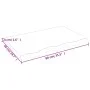 Unbehandelte Badezimmerarbeitsplatte aus Massivholz, 80 x 50 x (2–4) cm von vidaXL, Arbeitsplatten - Ref: Foro24-3156024, Pre...
