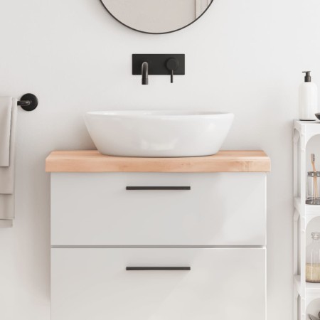 Encimera de baño madera maciza sin tratar 80x40x(2-6) cm de vidaXL, Encimeras - Ref: Foro24-3156022, Precio: 75,95 €, Descuen...