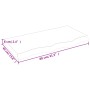 Encimera de baño madera maciza sin tratar 80x40x(2-6) cm de vidaXL, Encimeras - Ref: Foro24-3156022, Precio: 75,95 €, Descuen...