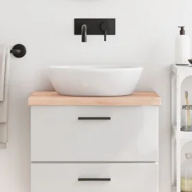 Solid untreated wood bathroom countertop 60x40x(2-4) cm by vidaXL, Countertops - Ref: Foro24-3156009, Price: 53,19 €, Discoun...