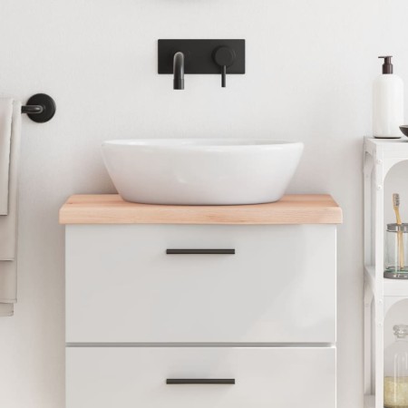 Encimera de baño madera maciza sin tratar 60x40x(2-4) cm de vidaXL, Encimeras - Ref: Foro24-3156009, Precio: 54,18 €, Descuen...