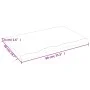Badezimmerarbeitsplatte aus hellbraun behandeltem Massivholz, 80 x 50 x (2–4) cm von vidaXL, Arbeitsplatten - Ref: Foro24-315...