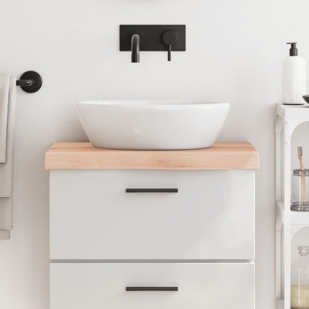 Encimera de baño madera maciza sin tratar 60x30x(2-6) cm de vidaXL, Encimeras - Ref: Foro24-3156007, Precio: 53,97 €, Descuen...