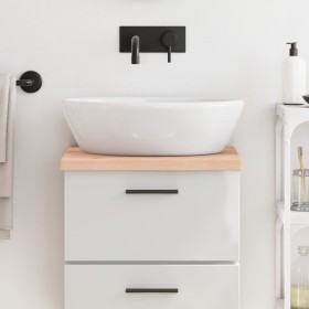 Encimera de baño madera maciza sin tratar 40x40x(2-4) cm de vidaXL, Encimeras - Ref: Foro24-3155997, Precio: 34,91 €, Descuen...