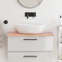 Encimera de baño madera maciza tratada marrón claro 80x60x2 cm de vidaXL, Encimeras - Ref: Foro24-3156122, Precio: 58,14 €, D...