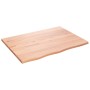 Encimera de baño madera maciza tratada marrón claro 80x60x2 cm de vidaXL, Encimeras - Ref: Foro24-3156122, Precio: 58,14 €, D...