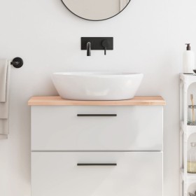 Encimera de baño madera maciza sin tratar 80x30x2 cm de vidaXL, Encimeras - Ref: Foro24-3156017, Precio: 40,09 €, Descuento: %