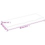Encimera baño madera maciza tratada marrón claro 80x30x(2-4) cm de vidaXL, Encimeras - Ref: Foro24-3156114, Precio: 71,33 €, ...