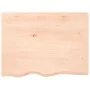 Massivholz-Badezimmerarbeitsplatte unbehandelt 80x60x(2-6) cm von vidaXL, Arbeitsplatten - Ref: Foro24-3156028, Preis: 72,88 ...
