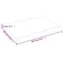 Massivholz-Badezimmerarbeitsplatte unbehandelt 80x60x(2-6) cm von vidaXL, Arbeitsplatten - Ref: Foro24-3156028, Preis: 72,88 ...