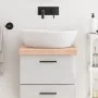 Untreated solid wood bathroom countertop 40x60x(2-6) cm by vidaXL, Countertops - Ref: Foro24-3156004, Price: 44,66 €, Discoun...