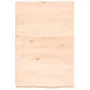 Untreated solid wood bathroom countertop 40x60x(2-6) cm by vidaXL, Countertops - Ref: Foro24-3156004, Price: 44,66 €, Discoun...