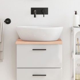 Encimera de baño madera maciza sin tratar 40x30x2 cm de vidaXL, Encimeras - Ref: Foro24-3155993, Precio: 23,27 €, Descuento: %