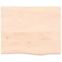 Unbehandelte Badezimmerarbeitsplatte aus Massivholz, 60 x 50 x (2–6) cm von vidaXL, Arbeitsplatten - Ref: Foro24-3156013, Pre...
