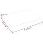 Unbehandelte Badezimmerarbeitsplatte aus Massivholz, 60 x 50 x (2–6) cm von vidaXL, Arbeitsplatten - Ref: Foro24-3156013, Pre...