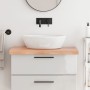 Encimera baño madera maciza tratada marrón claro 80x50x(2-6) cm de vidaXL, Encimeras - Ref: Foro24-3156121, Precio: 92,35 €, ...