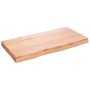Massivholz-Badezimmerarbeitsplatte in hellem Braun 80x40x(2-6) cm von vidaXL, Arbeitsplatten - Ref: Foro24-3156118, Preis: 89...