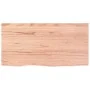 Massivholz-Badezimmerarbeitsplatte in hellem Braun 80x40x(2-6) cm von vidaXL, Arbeitsplatten - Ref: Foro24-3156118, Preis: 89...