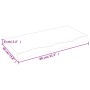 Encimera baño madera maciza tratada marrón claro 80x40x(2-6) cm de vidaXL, Encimeras - Ref: Foro24-3156118, Precio: 90,58 €, ...