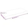 Massivholz-Badezimmerarbeitsplatte in hellem Braun 80x40x(2-6) cm von vidaXL, Arbeitsplatten - Ref: Foro24-3156118, Preis: 89...