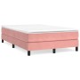 Estructura de cama de terciopelo rosa 120x200 cm de vidaXL, Camas y somieres - Ref: Foro24-3120765, Precio: 104,17 €, Descuen...