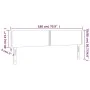 Cream fabric headboard with LED 180x5x78/88 cm by vidaXL, Headboards and footboards - Ref: Foro24-3121491, Price: 64,28 €, Di...