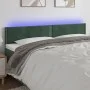 LED-Kopfteil aus dunkelgrünem Samt, 200 x 5 x 78/88 cm von vidaXL, Kopf- und Fußteile - Ref: Foro24-3121541, Preis: 71,28 €, ...