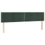 Dark green velvet LED headboard 200x5x78/88 cm by vidaXL, Headboards and footboards - Ref: Foro24-3121541, Price: 71,28 €, Di...