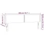 LED-Kopfteil aus dunkelgrünem Samt, 200 x 5 x 78/88 cm von vidaXL, Kopf- und Fußteile - Ref: Foro24-3121541, Preis: 71,28 €, ...