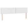 Cabecero con LED cuero sintético blanco 180x5x78/88 cm de vidaXL, Cabeceros y pies de cama - Ref: Foro24-3121575, Precio: 78,...