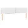Headboard with LED white synthetic leather 180x5x78/88 cm by vidaXL, Headboards and footboards - Ref: Foro24-3121575, Price: ...