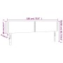 Cabecero con LED cuero sintético blanco 180x5x78/88 cm de vidaXL, Cabeceros y pies de cama - Ref: Foro24-3121575, Precio: 78,...