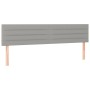Cabecero con LED de tela gris claro 200x5x78/88 cm de vidaXL, Cabeceros y pies de cama - Ref: Foro24-3121774, Precio: 59,81 €...