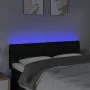 Cabecero con LED de tela negro 144x7x78/88 cm de vidaXL, Cabeceros y pies de cama - Ref: Foro24-3121948, Precio: 64,57 €, Des...