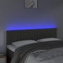 Cabecero con LED de terciopelo gris oscuro 144x5x78/88 cm de vidaXL, Cabeceros y pies de cama - Ref: Foro24-3121899, Precio: ...