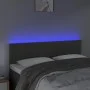 Dark gray velvet headboard with LED 144x5x78/88 cm by vidaXL, Headboards and footboards - Ref: Foro24-3121899, Price: 62,46 €...