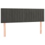 Cabecero con LED de terciopelo gris oscuro 144x5x78/88 cm de vidaXL, Cabeceros y pies de cama - Ref: Foro24-3121899, Precio: ...