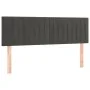 Dark gray velvet headboard with LED 144x5x78/88 cm by vidaXL, Headboards and footboards - Ref: Foro24-3121899, Price: 62,46 €...